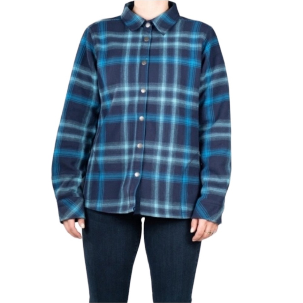 Orvis jacket plaid fleece lined shirt XXL
